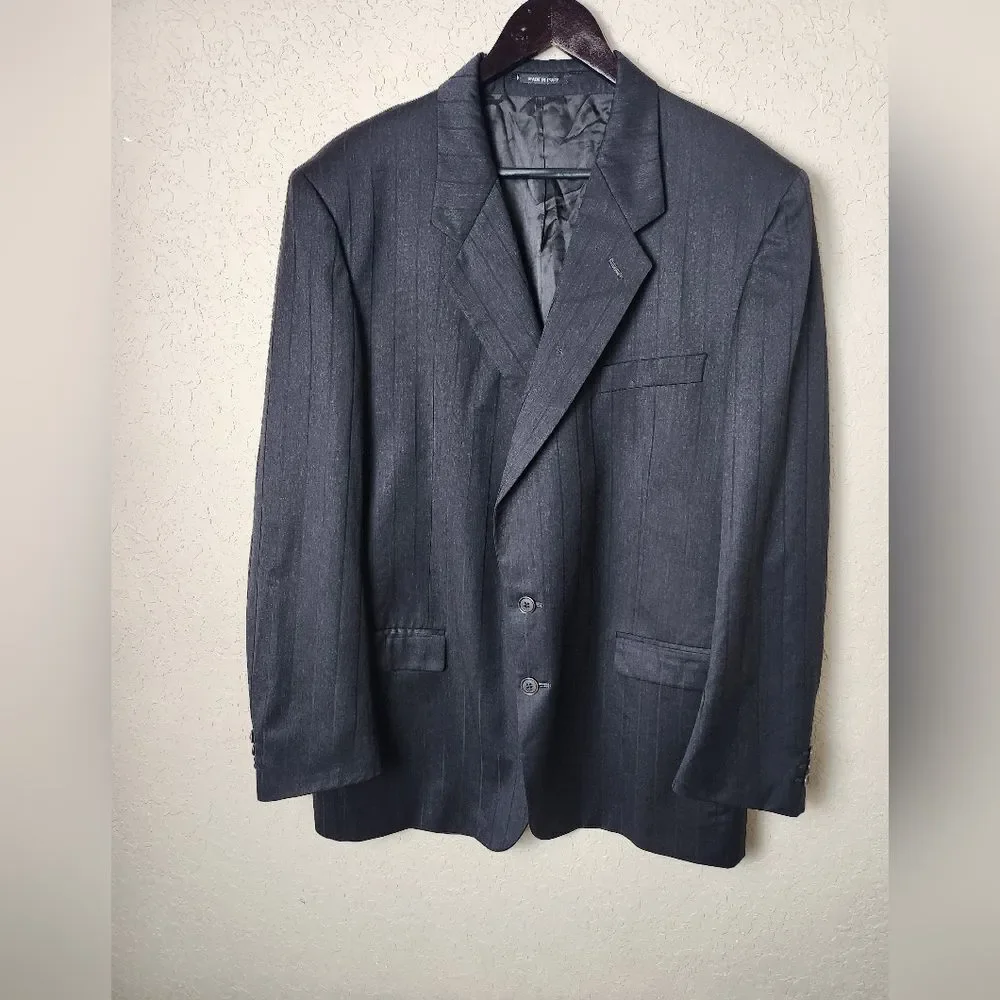 Sergio Valentino Collection Oreste Boggio Casero Wool Blazer Charcoal Mens